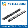 1U 19 inch 24port(4*6) Patch Panel dengan jenis Label Cat.5e dan Cat.6